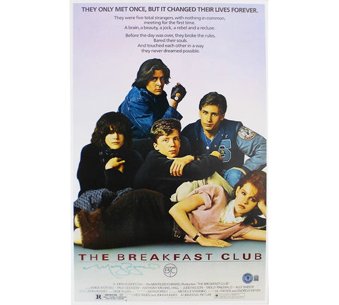 Molly Ringwald Signed The Breakfast Club Unframed 11x17 Movie Poster