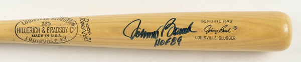 Johnny Bench Signed Louisville Slugger Bat (JSA COA) Cincinnati Reds HOF Catcher