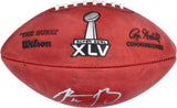 Aaron Rodgers Green Bay Packers Signed Wilson Super Bowl XLV Pro Football