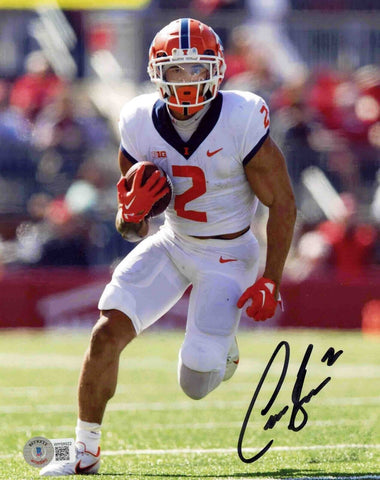 CHASE BROWN SIGNED AUTOGRAPHED ILLINOIS ILLINI 8X10 PHOTO BECKETT