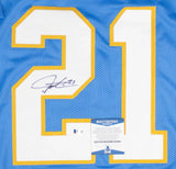 LaDainian Tomlinson Signed San Diego Chargers Jersey (Beckett COA) 5xPro Bowl RB