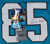 Ja'Tavion Sanders Signed Carolina Panthers Jersey (Beckett) Ex-Texas Longhorn TE