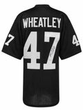 Tyrone Wheatley Signed Black Custom Football Jersey - (SCHWARTZ SPORTS COA)