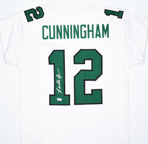 Randall Cunningham Autographed White Pro Style Jersey-Beckett W Hologram *Silver