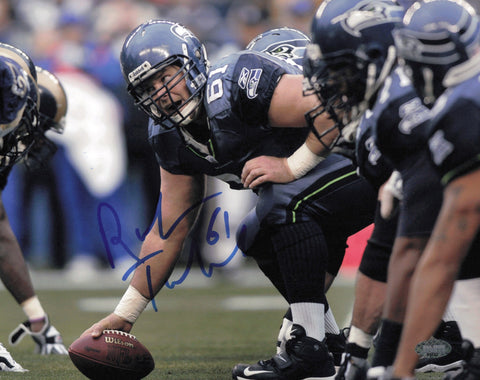 Robbie Tobeck Autographed Signed 8x10 Photo Seattle Seahawks MCS Holo #63042