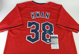 Steven Kwan Signed Cleveland Guardians Jersey /JSA COA 2022 Glod Glove Winner OF
