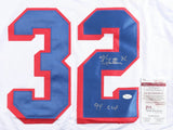 Stephane Matteau Signed New York Rangers Jersey Inscribed "94 Cup" (JSA COA)