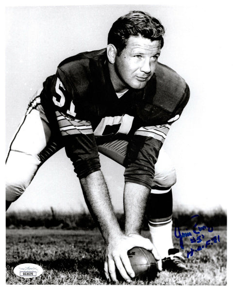 Packers JIM RINGO (d) Signed 8X10 Photo #4 AUTO w/ "HOF 1981" - 1962 Champ - JSA