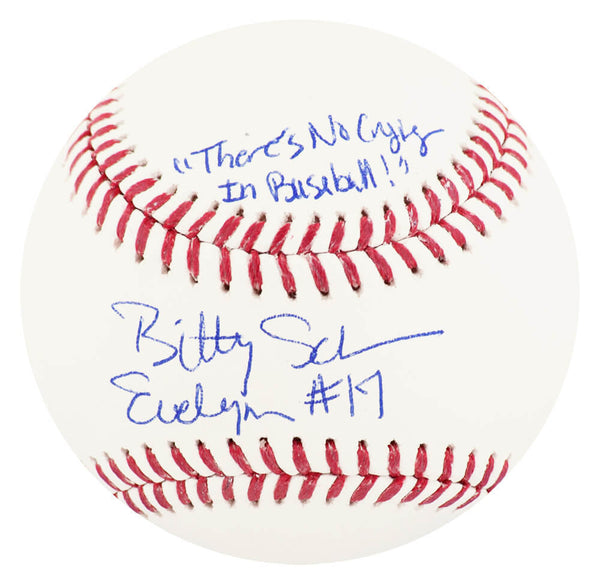 Bitty Schram Signed Rawlings Official MLB Baseball w/2-INSC - (SCHWARTZ COA)