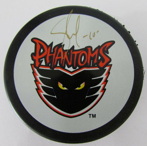 Shawn McCosh Philadelphia Phantoms Signed Phantoms Logo Puck PASS 144569