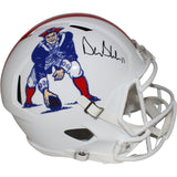 Drew Bledsoe Signed New England Patriots TB F/S Helmet Beckett 42412