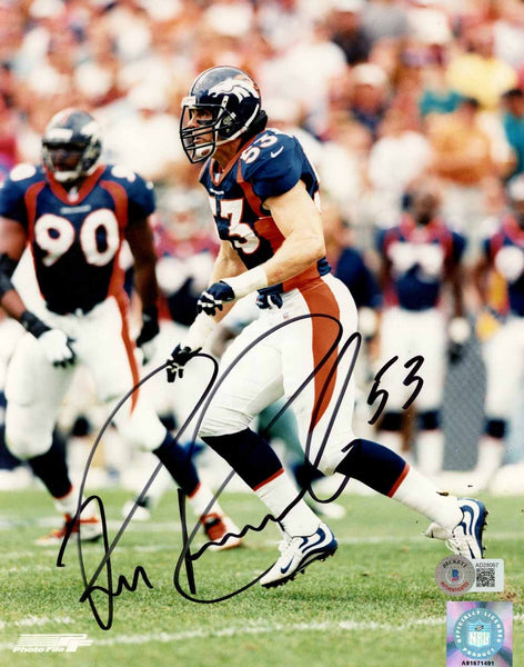 Bill Romanowski Autographed Denver Broncos 8x10 Photo Beckett 51057