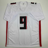 Autographed/Signed Michael Penix Jr. Atlanta White Jersey Beckett BAS COA