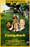 CHEVY CHASE AUTOGRAPHED 11X17 MOVIE POSTER CADDYSHACK BECKETT BAS WITNESS 234643