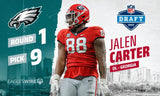 Jalen Carter Signed Philadelphia Eagles Jersey (JSA) Ex-Georgia Bulldog / D,T,