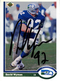 David Wyman Autographed 1991 Upper Deck #340 Trading Card Beckett 44797