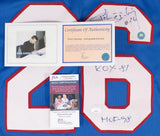 Peter Stastny Signed Quebec Nordiques CCM Jersey "ROY 81 & HOF 1998" (JSA COA)