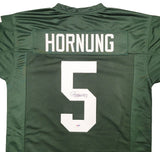 GREEN BAY PACKERS PAUL HORNUNG AUTOGRAPHED GREEN JERSEY PSA/DNA STOCK #211727