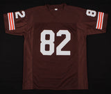 Jim Houston Signed Cleveland Browns Jersey (JSA COA) 4xPro Bowl Linebacker