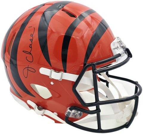 JA'MARR CHASE AUTOGRAPHED BENGALS FULL SIZE AUTHENTIC HELMET BECKETT 243654