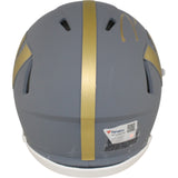 Jayden Daniels Signed Washington Commanders Mini Helmet Slate Fanatics 51026