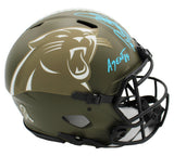 Steve Smith Sr. Signed Carolina Panthers Speed Authentic STS NFL Helmet W/ Insc.