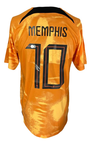 Memphis Depay Signed Netherlands Nike Soccer Jersey BAS