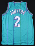 Larry Johnson Signed Charlotte Hornets "Grandmama" Jersey (Tri Star Hologram)