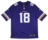 Vikings Justin Jefferson Authentic Signed Purple Nike Game Jersey BAS Witnessed