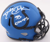 Dallas Clark Signed Colts Rave Speed Mini Helmet Inscribed "SB Champs" (JSA COA)