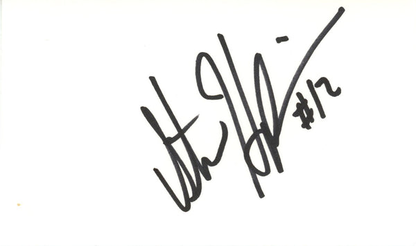 Stan Humphries Autographed San Diego Chargers Index Card Beckett 45278