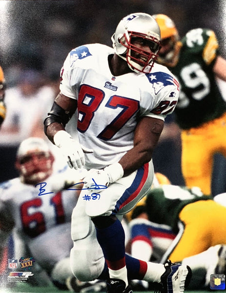 Ben Coates New England Patriots Signed Super Bowl XXXI 16x20 Patriots Alumni