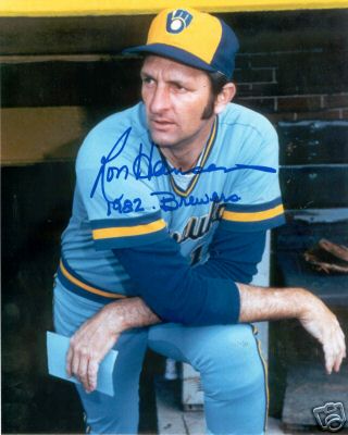 Milwaukee Brewers RON HANSEN Signed 8x10 Photo Auto 82 BREWERS