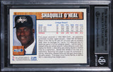 Shaquille O'Neal Signed 1992 Hoops Draft Redemption #A Rookie Card BAS Slabbed