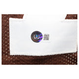 Clay Matthews Sr. Autographed/Signed Pro Style Brown Jersey Beckett 42791