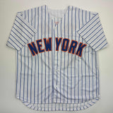 Autographed/Signed Mark Vientos New York Pinstripe Jersey Beckett BAS COA