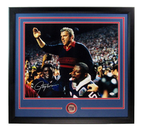 Lawrence Taylor HOF Autographed 16x20 Photo NY Giants Framed JSA 181884