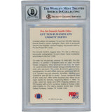 Emmitt Smith Autographed/Signed 92 Pro Set Power 10 Auto Card Slab Beckett 49945