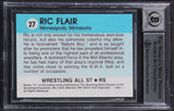 Ric Flair Signed 1982 Wrestling All Stars Rookie Reprint Card Auto 10! BAS Slab