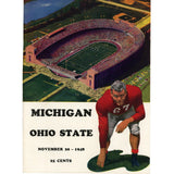 Ohio State Buckeyes vs Michigan Wolverines 11/20/1948 Gameday Magazine 59332