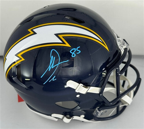 Chargers Tight End ANTONIO GATES Signed Full Size Authentic Speed Helmet AUTO
