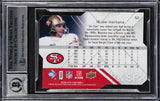 49ers Joe Montana Authentic Signed 2008 SPX #52 Card Auto 10! BAS Slabbed