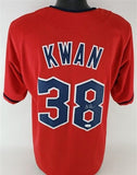 Steven Kwan Signed Cleveland Guardian Jersey (JSA COA) 2022 Glod Glove Winner OF