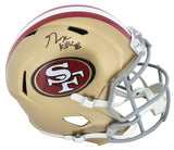 49ers George Kittle Signed Full Size Speed Rep Helmet W/ Case BAS Witnessed