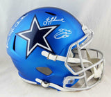 Aikman, E. Smith, Irvin Signed Cowboys F/S Blaze Helmet - Beckett/Prova Auth *Wh