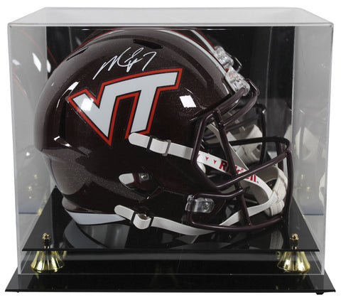 Virginia Tech Michael Vick Signed Full Size Speed Rep Helmet w/ Case BAS Wit
