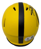 Hines Ward Signed Pittsburgh Steelers Rave Mini Speed Replica Helmet BAS