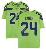 Marshawn Lynch Autographed Seahawks Green Limited Nike Jersey Fanatics