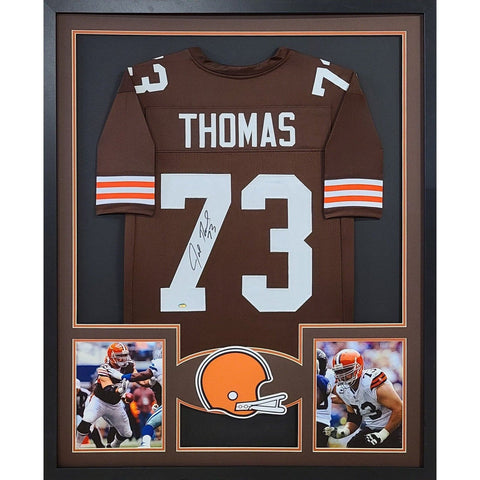 Joe Thomas Autographed Signed Framed Cleveland Browns Jersey SCHWARTZ