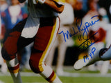 Mark Rypien Autographed Redskins 8x10 Looking to Pass w/ MVP Photo- JSA W Auth